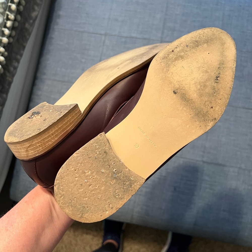 Everlane Loafers Women’s 10 Burgundy Beautiful Fall Shoe Leather Made in Italy - Picture 10 of 10